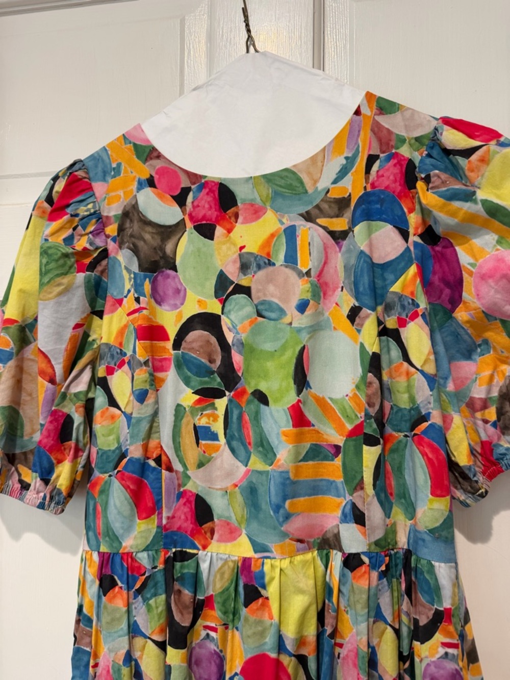 TCEC Multicolor Circle-Print Tiered Maxi Dress - Picture 9 of 9